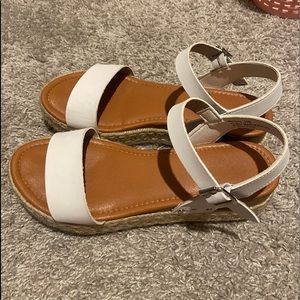 White Platform Sandals